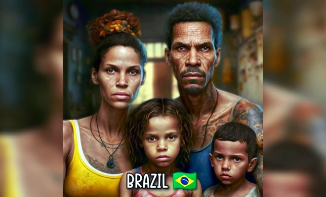 Família arquetípica brasileira gerada IA publicada revista internacional gera ataques racistas