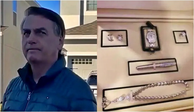 bolsonaro recebeu ficou conjunto joias relógio rolex Arábia saudita 