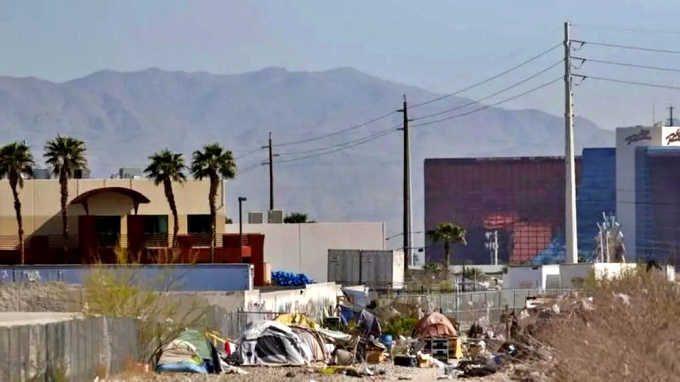 cidade subterrânea onde vivem centenas pessoas Las Vegas