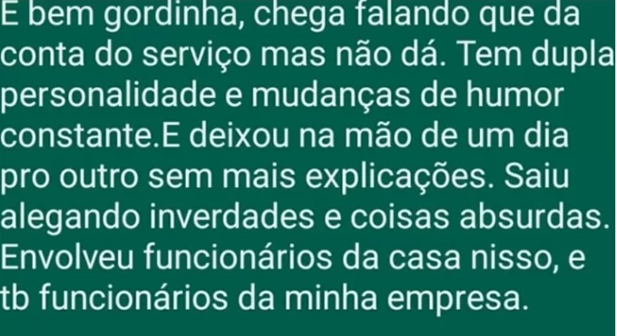 Patroas destilam preconceito lista suja domésticas Não contratem