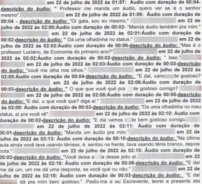 Professor universitário demitido após assediar aluna Paraná