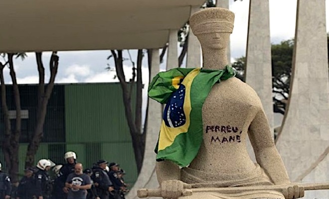 Depois duas derrotas macho bolsonarista violento desorientado