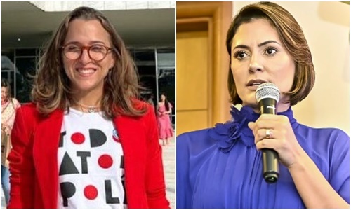 Karina Santos e Michelle Bolsonaro