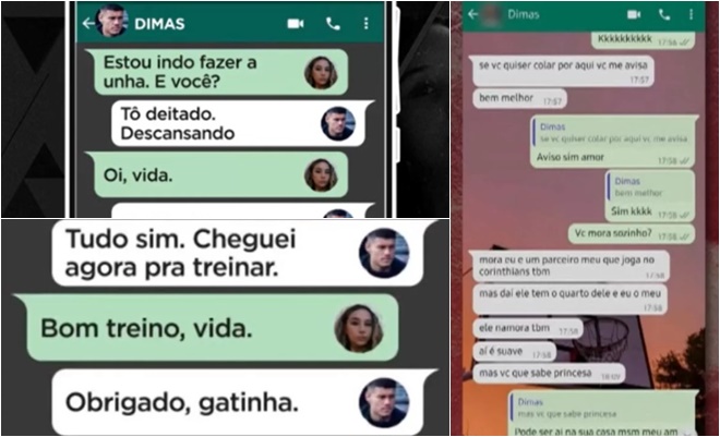 Emissoras mostram trocas mensagens entre jovem morta jogador Corinthians