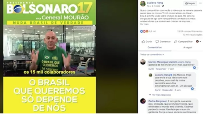 Luciano Hang condenado pagar milhões coagir funcionários votar Bolsonaro