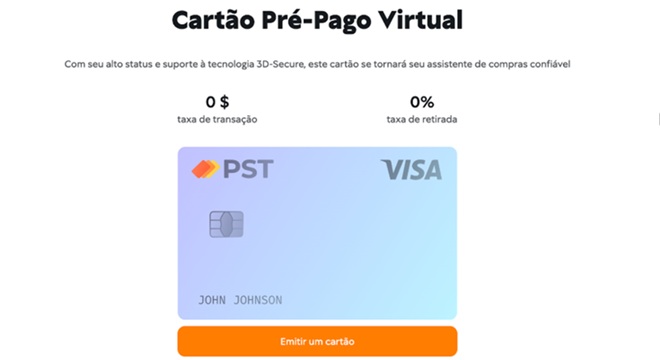Cartões pré-pagos para compras online assinaturas