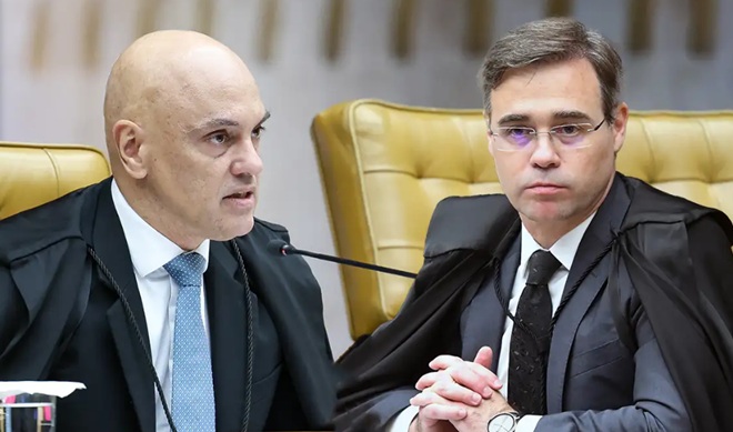 Moraes aponta fortes indícios crimes André Mendonça aciona Fachin